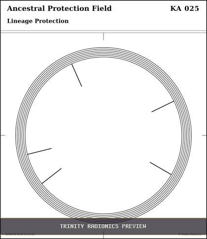 Ancestral Protection Field Radial radionics card preview