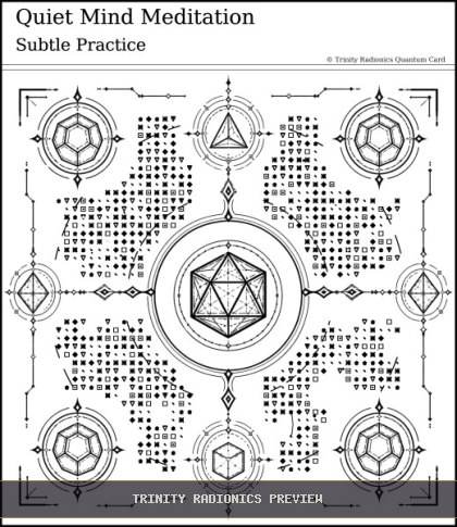 Quiet Mind Meditation Quantum radionics card preview