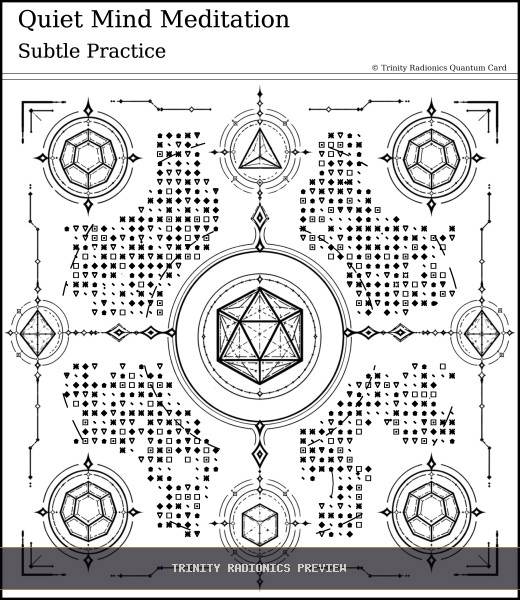 Quiet Mind Meditation Quantum radionics card preview - Meditation, Prayer & Spiritual Practice - Quantum