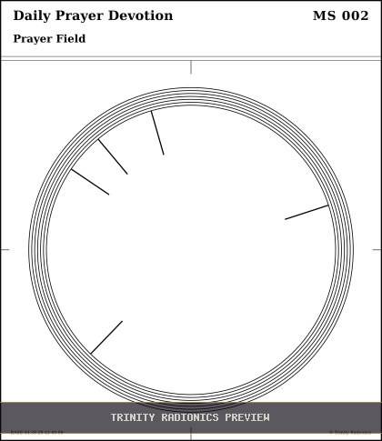 Daily Prayer Devotion Radial radionics card preview