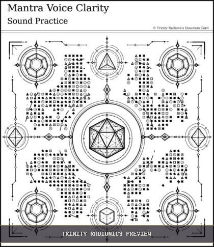 Mantra Voice Clarity Quantum radionics card preview