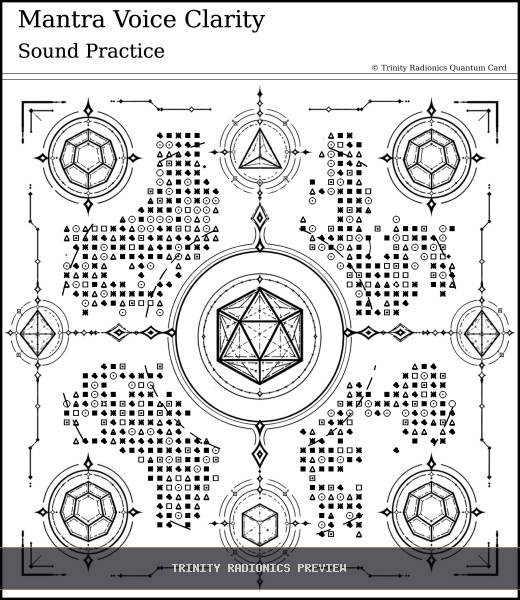Mantra Voice Clarity Quantum radionics card preview - Meditation, Prayer & Spiritual Practice - Quantum