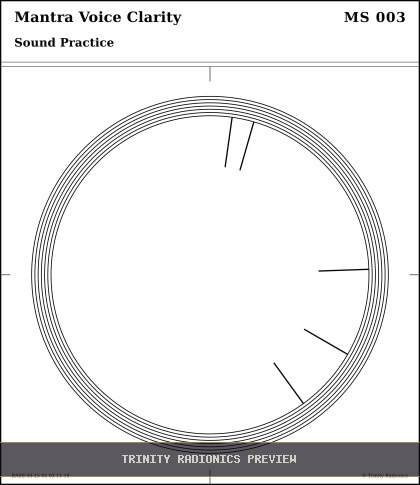 Mantra Voice Clarity Radial radionics card preview