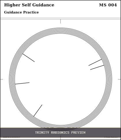 Higher Self Guidance Radial radionics card preview