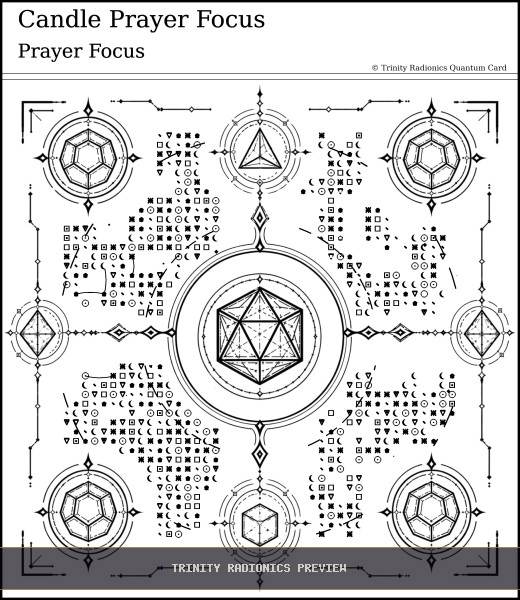 Candle Prayer Focus Quantum radionics card preview - Meditation, Prayer & Spiritual Practice - Quantum