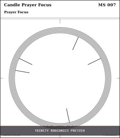Candle Prayer Focus Radial radionics card preview