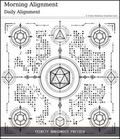 Morning Alignment Quantum radionics card preview
