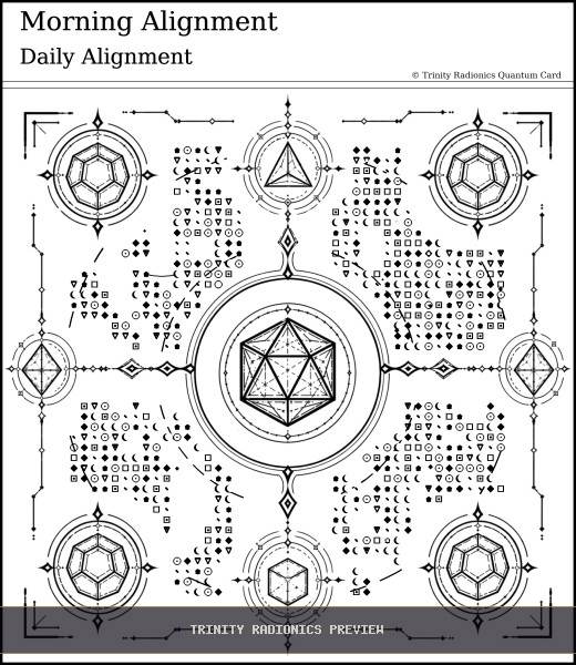 Morning Alignment Quantum radionics card preview - Meditation, Prayer & Spiritual Practice - Quantum