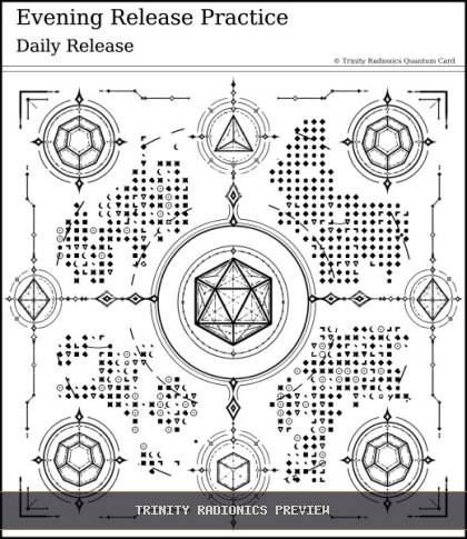 Evening Release Practice Quantum radionics card preview