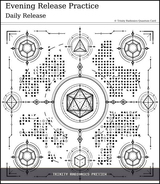 Evening Release Practice Quantum radionics card preview - Meditation, Prayer & Spiritual Practice - Quantum