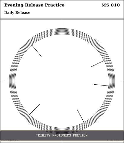 Evening Release Practice Radial radionics card preview