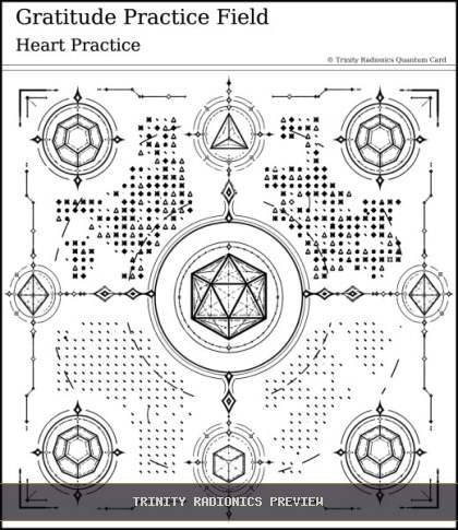Gratitude Practice Field Quantum radionics card preview