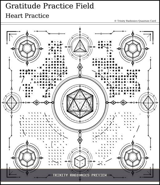 Gratitude Practice Field Quantum radionics card preview - Meditation, Prayer & Spiritual Practice - Quantum