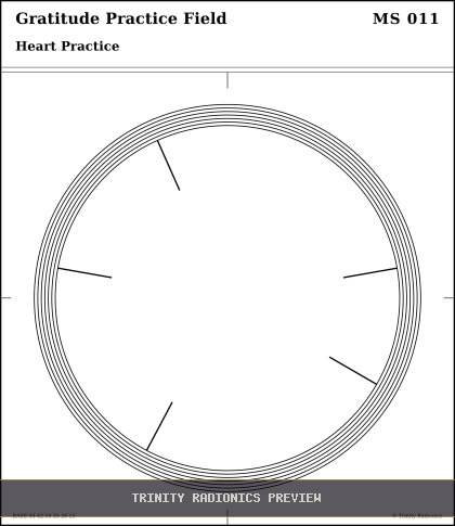 Gratitude Practice Field Radial radionics card preview