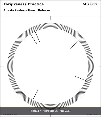 Forgiveness Practice Radial radionics card preview