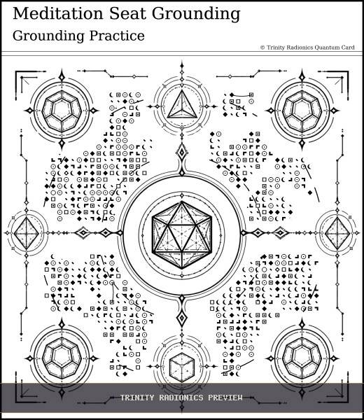 Meditation Seat Grounding Quantum radionics card preview - Meditation, Prayer & Spiritual Practice - Quantum