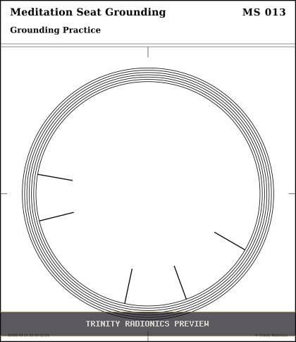 Meditation Seat Grounding Radial radionics card preview