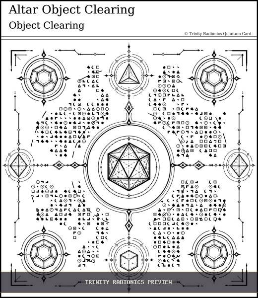 Altar Object Clearing Quantum radionics card preview - Meditation, Prayer & Spiritual Practice - Quantum