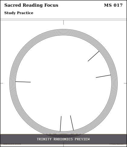 Sacred Reading Focus Radial radionics card preview