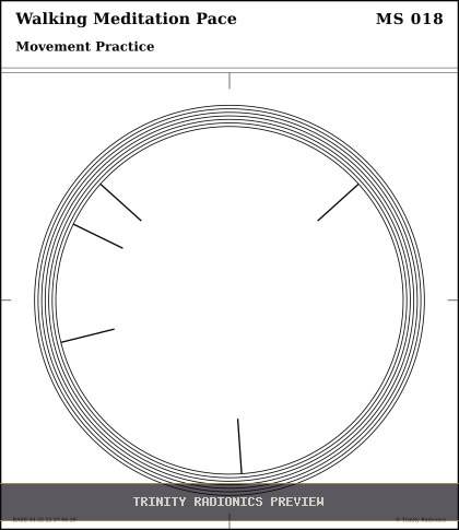 Walking Meditation Pace Radial radionics card preview