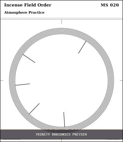 Incense Field Order Radial radionics card preview
