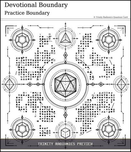 Devotional Boundary Quantum radionics card preview