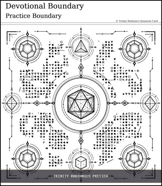 Devotional Boundary Quantum radionics card preview - Meditation, Prayer & Spiritual Practice - Quantum