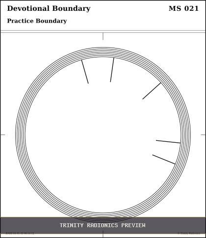 Devotional Boundary Radial radionics card preview