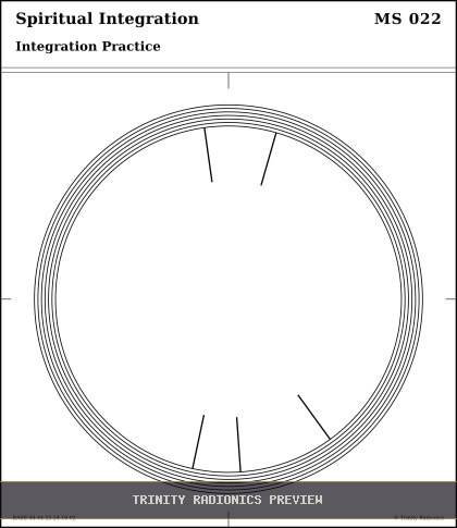 Spiritual Integration Radial radionics card preview