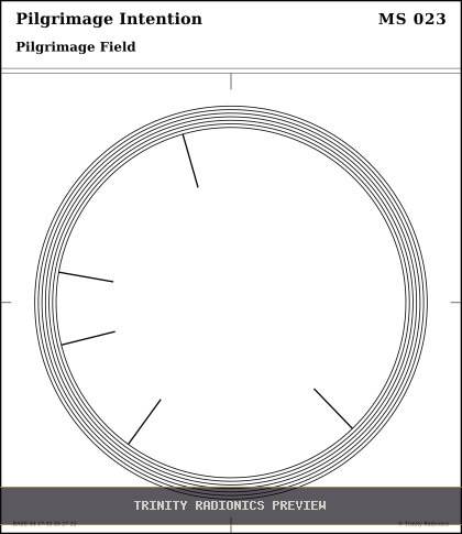 Pilgrimage Intention Radial radionics card preview
