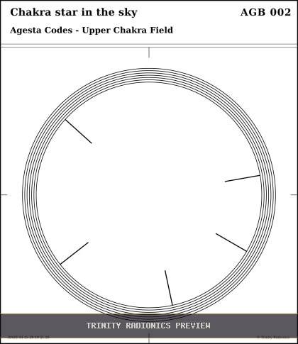 Chakra star in the sky Radial radionics card preview