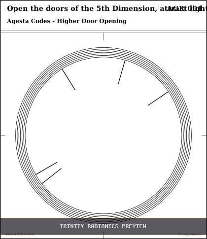 Open the doors of the 5th Dimension, attract light and higher knowledge Radial radionics card preview