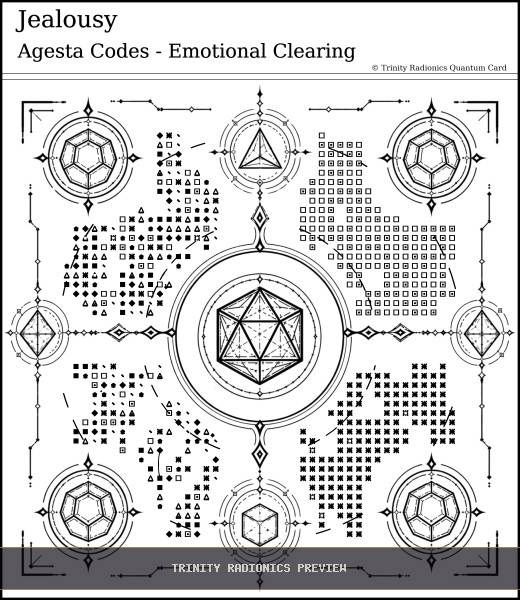 Jealousy Quantum radionics card preview - Home, Family & Relationships - Quantum / Premium