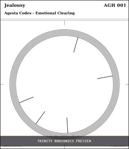 Jealousy Radial radionics card preview