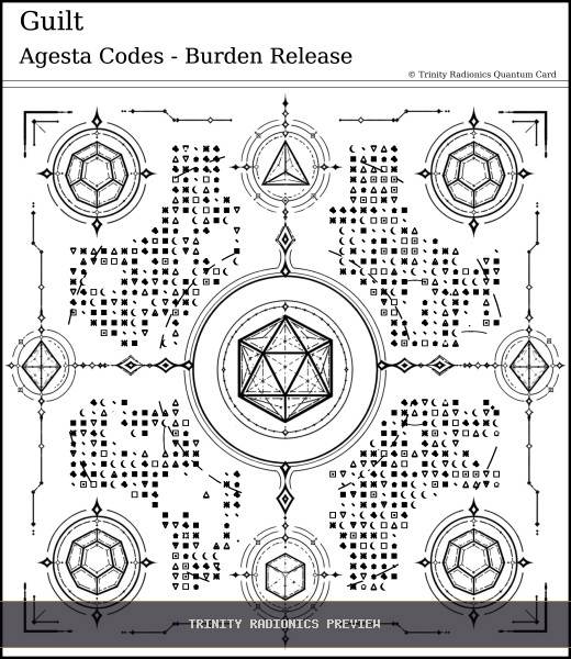 Guilt Quantum radionics card preview - Karma & Ancestral Patterns - Quantum / Premium