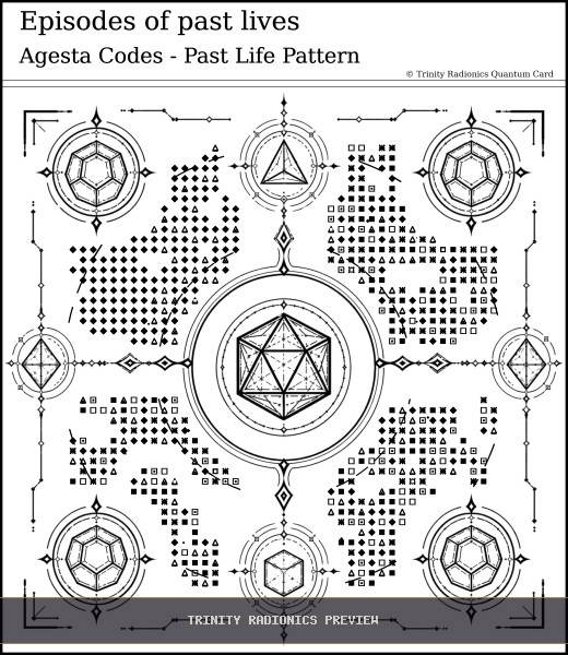 Episodes of past lives Quantum radionics card preview - Karma & Ancestral Patterns - Quantum / Premium