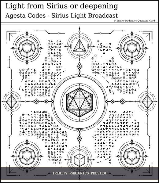 Light from Sirius or deepening Quantum radionics card preview - Energy Operations & Broadcasts - Quantum / Premium