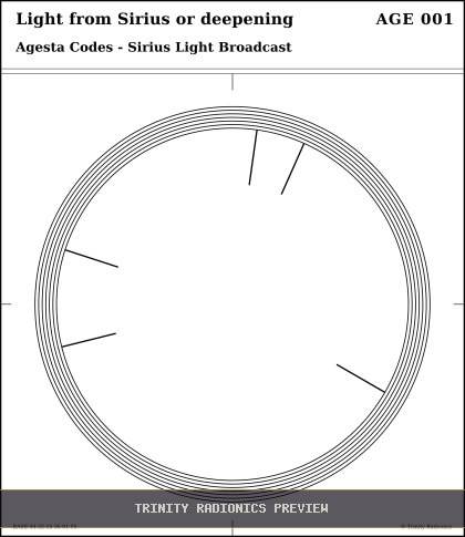 Light from Sirius or deepening Radial radionics card preview