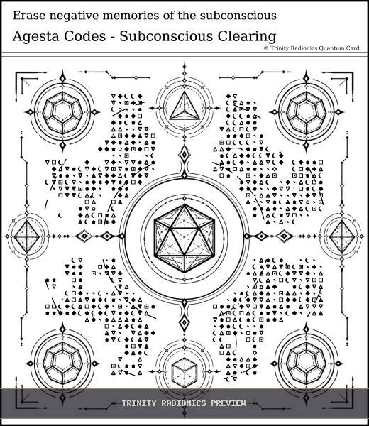 Erase negative memories of the subconscious Quantum radionics card preview - Psychic Gifts & Divination - Quantum / Premium
