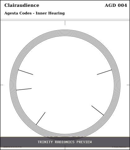 Clairaudience Radial radionics card preview
