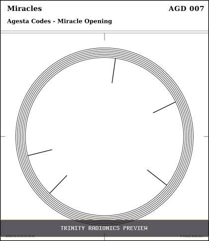 Miracles Radial radionics card preview