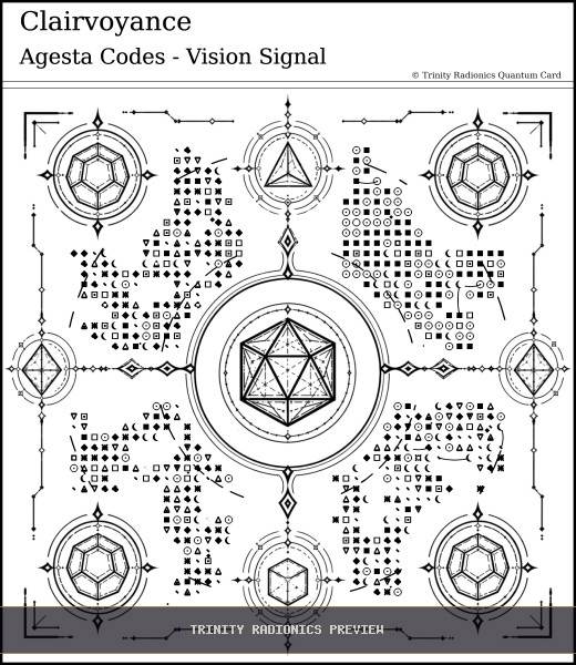 Clairvoyance Quantum radionics card preview - Psychic Gifts & Divination - Quantum / Premium