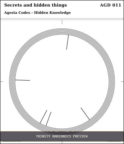 Secrets and hidden things Radial radionics card preview