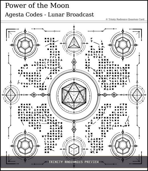 Power of the Moon Quantum radionics card preview - Energy Operations & Broadcasts - Quantum / Premium