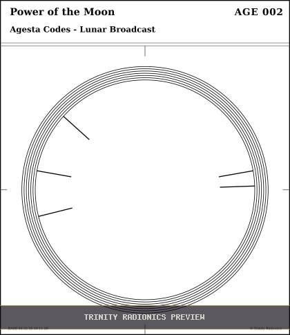 Power of the Moon Radial radionics card preview