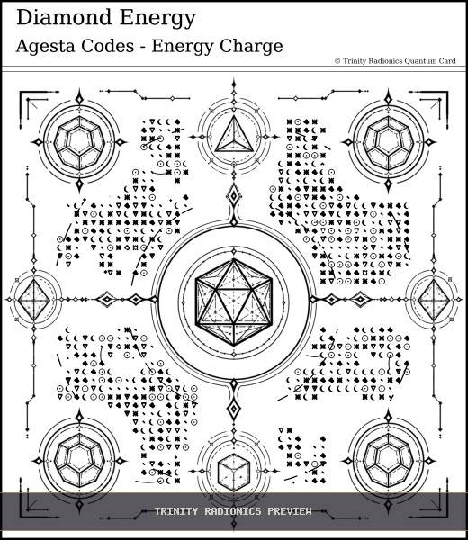 Diamond Energy Quantum radionics card preview - Energy Operations & Broadcasts - Quantum / Premium
