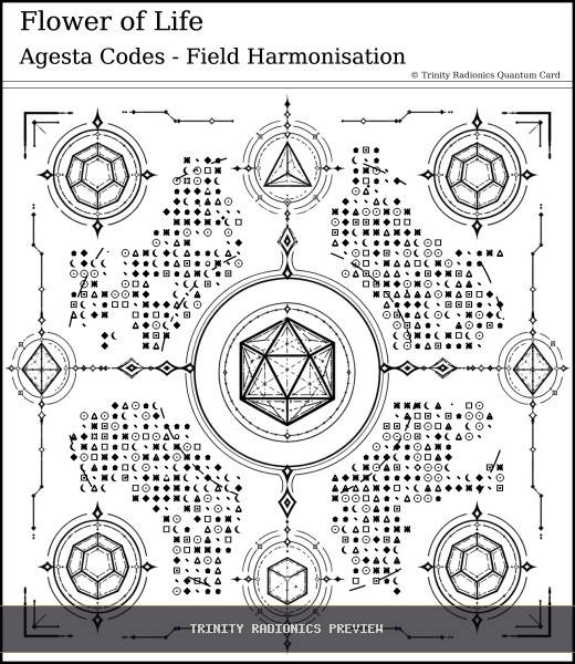 Flower of Life Quantum radionics card preview - Energy Operations & Broadcasts - Quantum / Premium