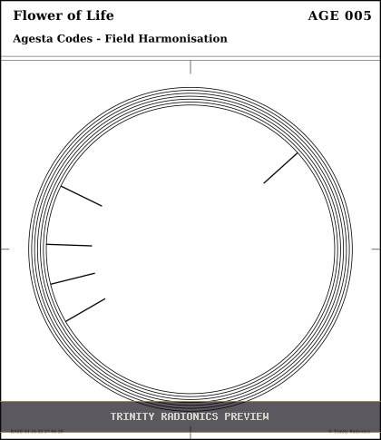 Flower of Life Radial radionics card preview