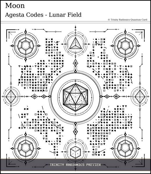 Moon Quantum radionics card preview - Energy Operations & Broadcasts - Quantum / Premium