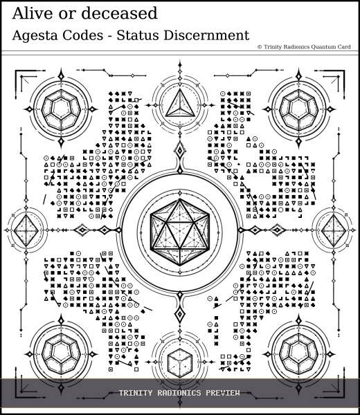 Alive or deceased Quantum radionics card preview - Psychic Gifts & Divination - Quantum / Premium